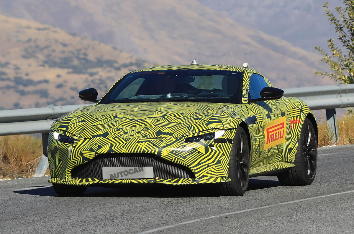 2018 Aston Martin Vantage sighting shows clear DB10 influence
