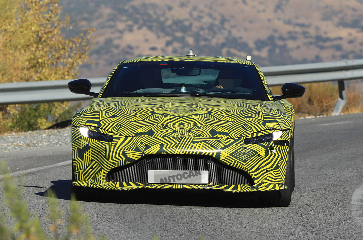 2018 Aston Martin Vantage sighting shows clear DB10 influence