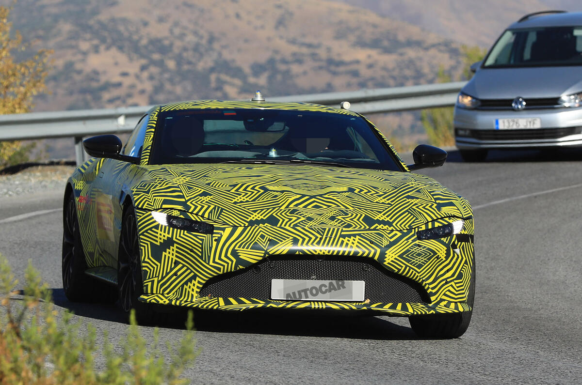 2018 Aston Martin Vantage sighting shows clear DB10 influence