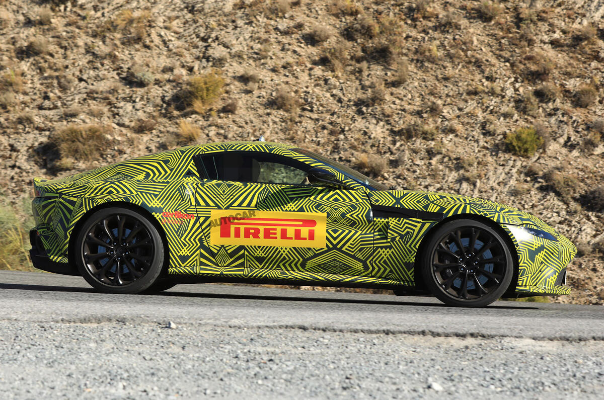 2018 Aston Martin Vantage sighting shows clear DB10 influence