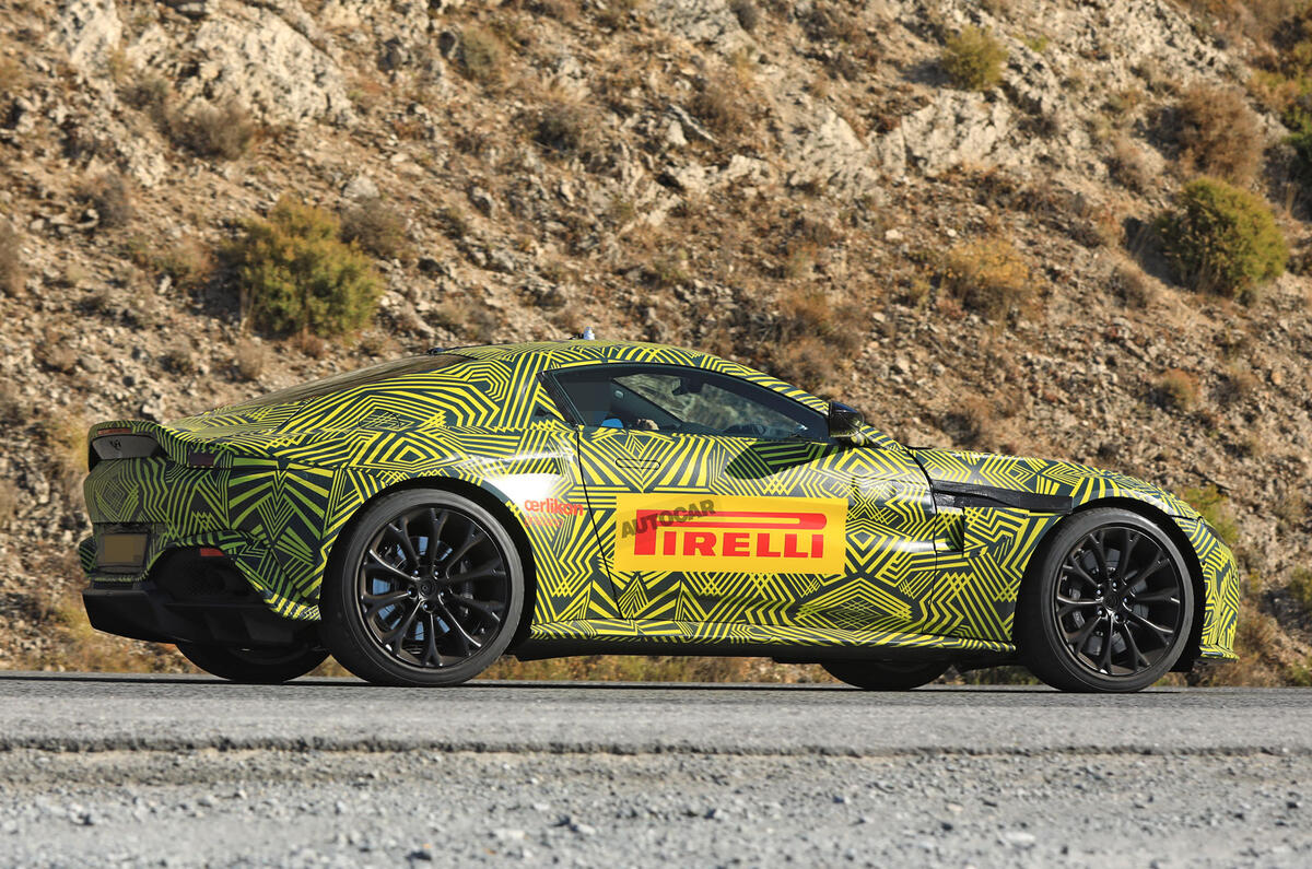 2018 Aston Martin Vantage sighting shows clear DB10 influence