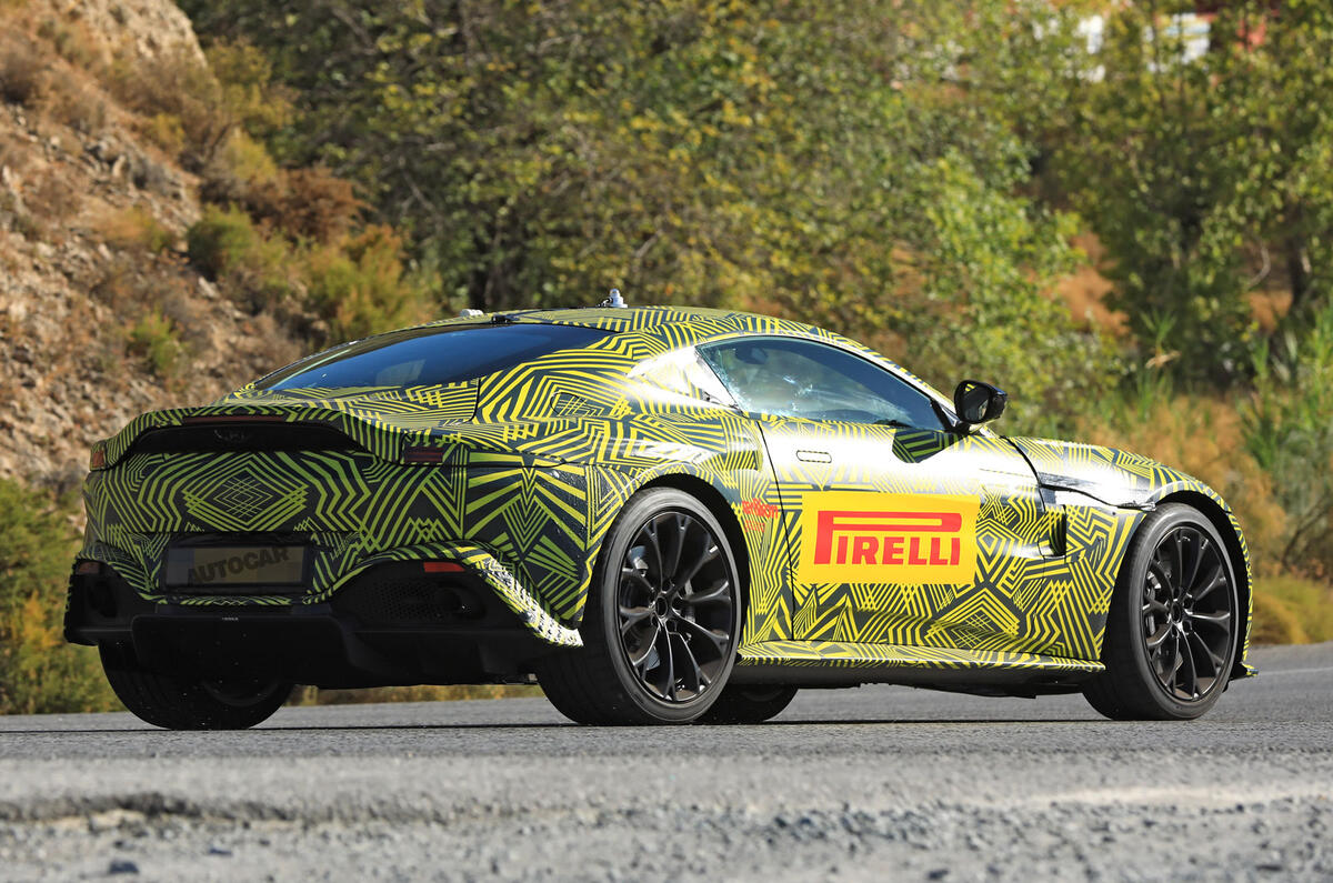 2018 Aston Martin Vantage sighting shows clear DB10 influence