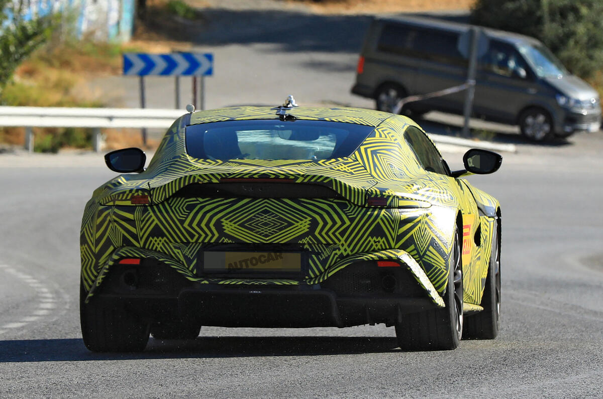 2018 Aston Martin Vantage sighting shows clear DB10 influence
