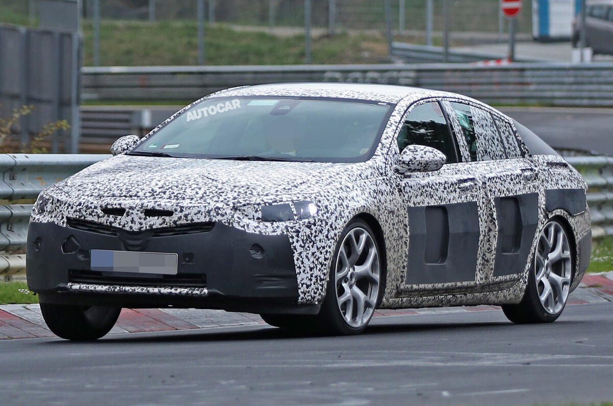 Vauxhall Insignia VXR spy shots