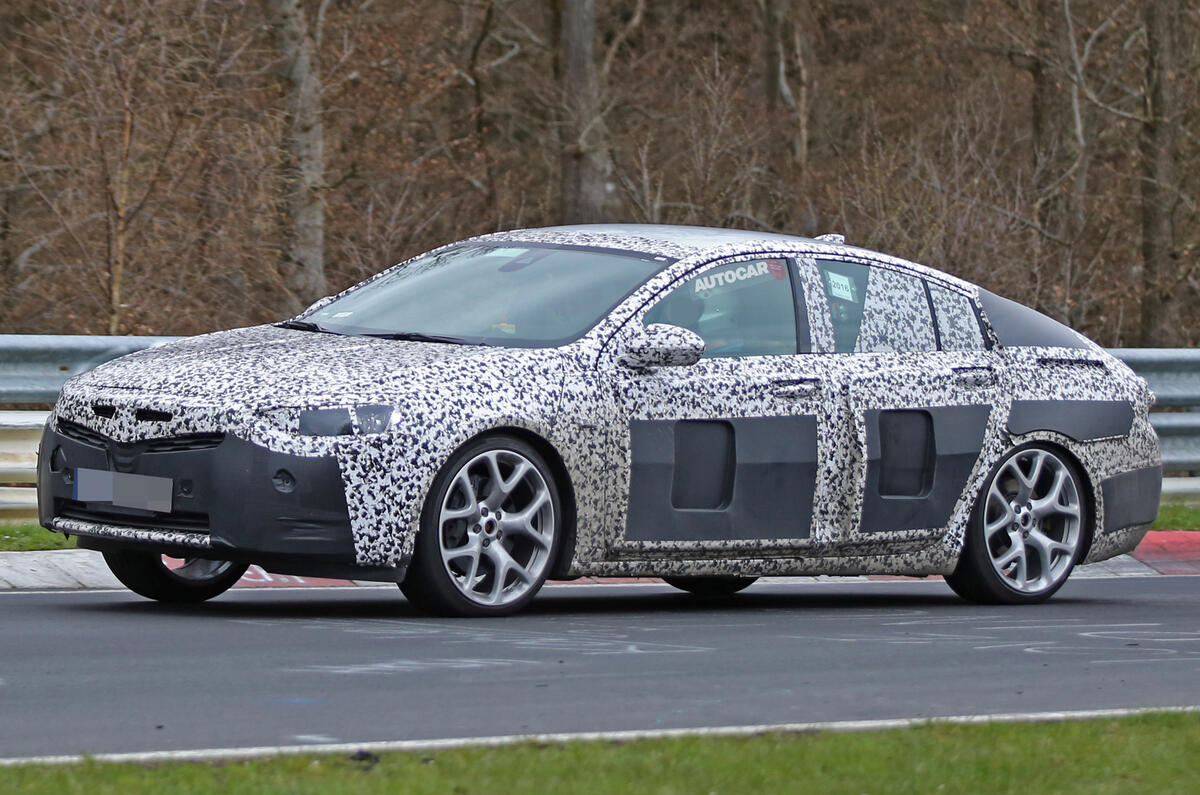Vauxhall Insignia VXR spy shots