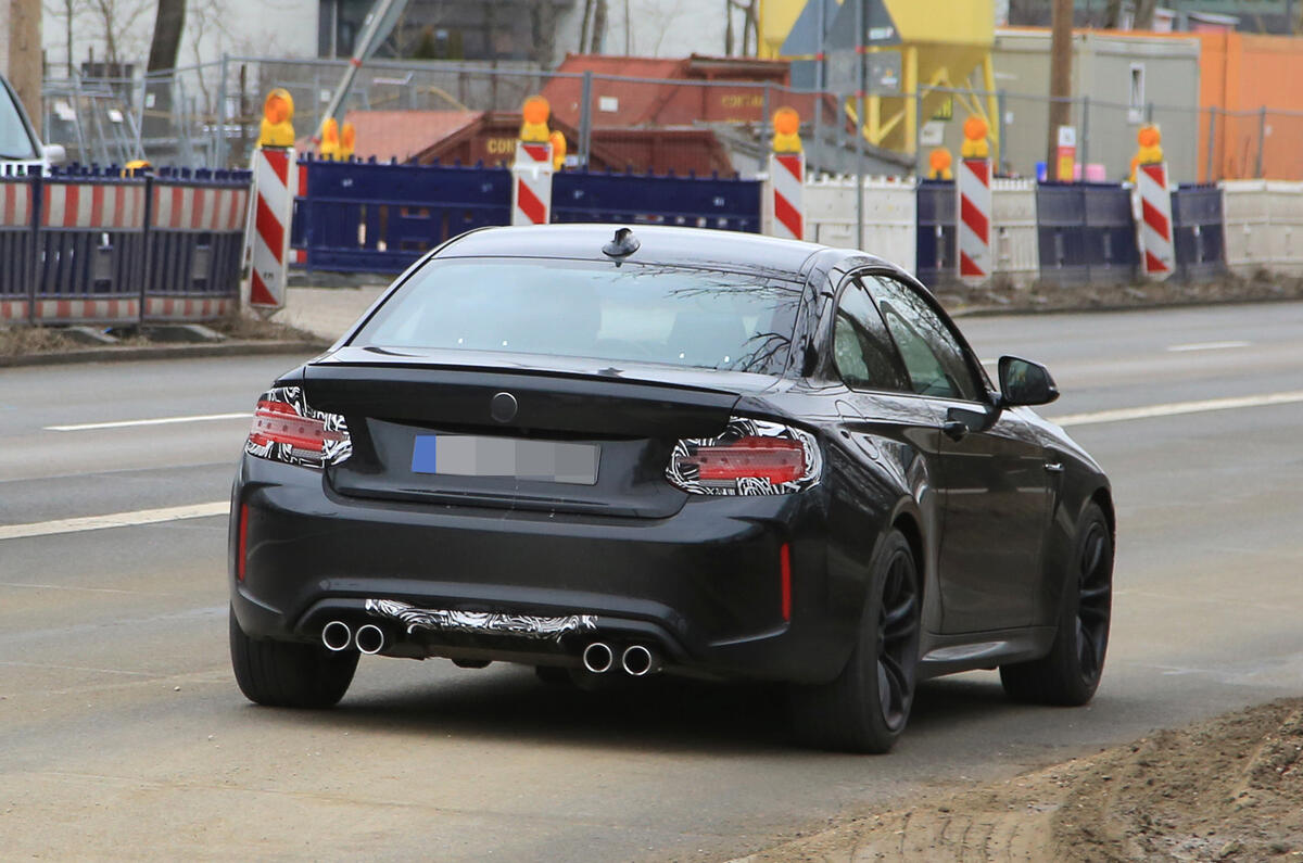 Facelifted BMW M2 rear