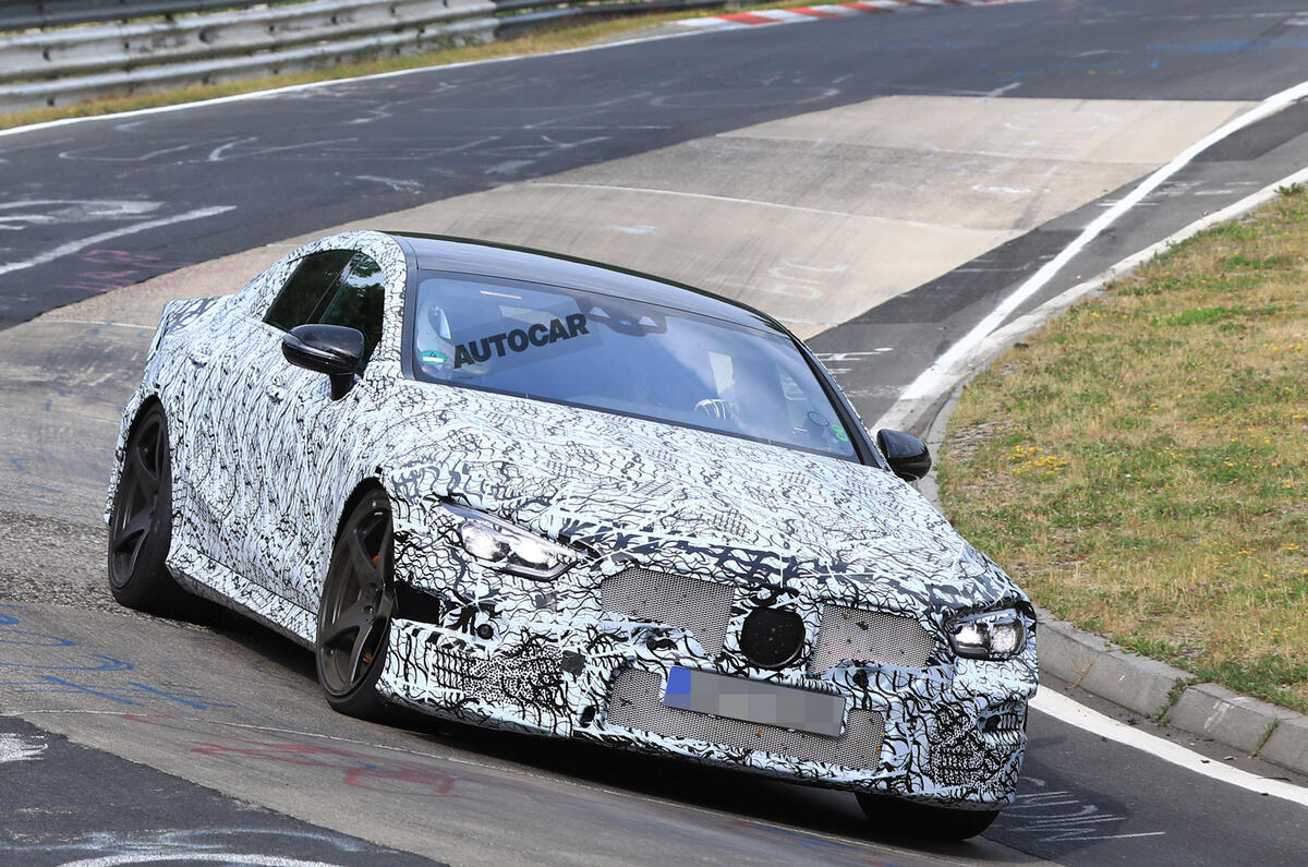 Mercedes-AMG GT four-door - 600bhp Panamera rival tests at Nurburgring