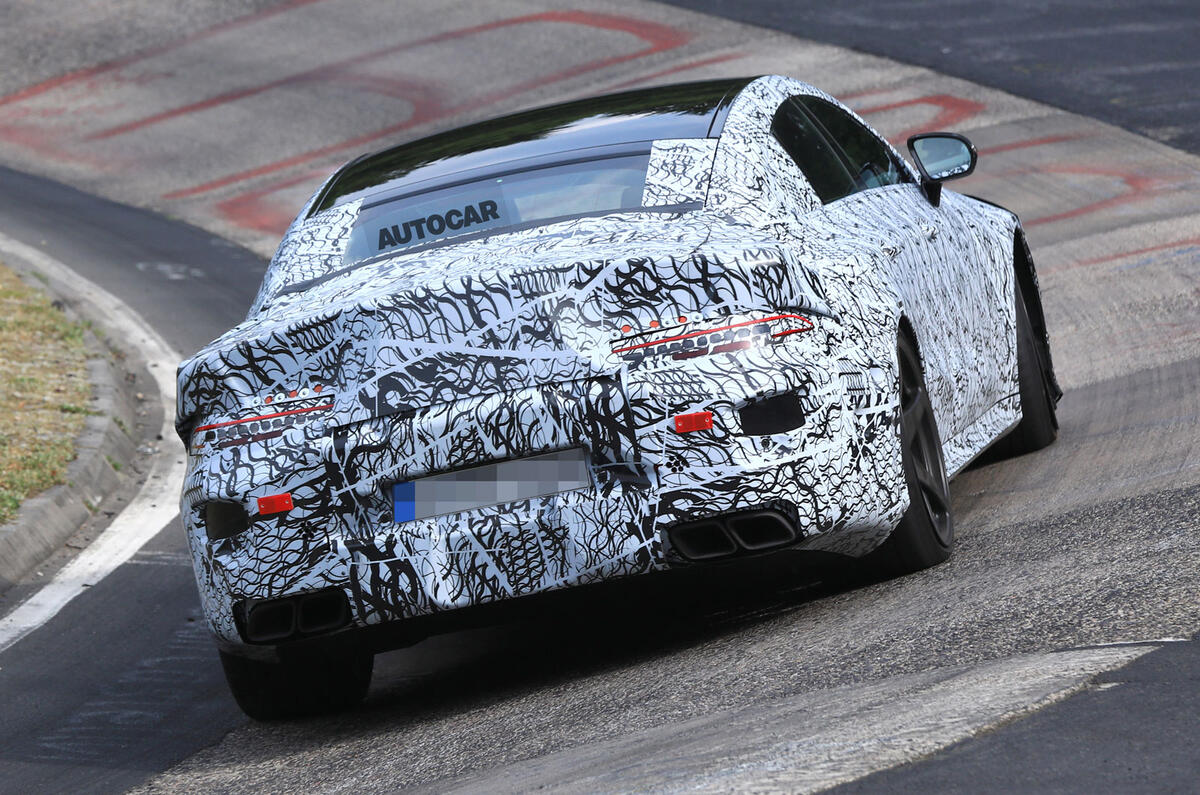 Mercedes-AMG GT four-door - 600bhp Panamera rival tests at Nurburgring