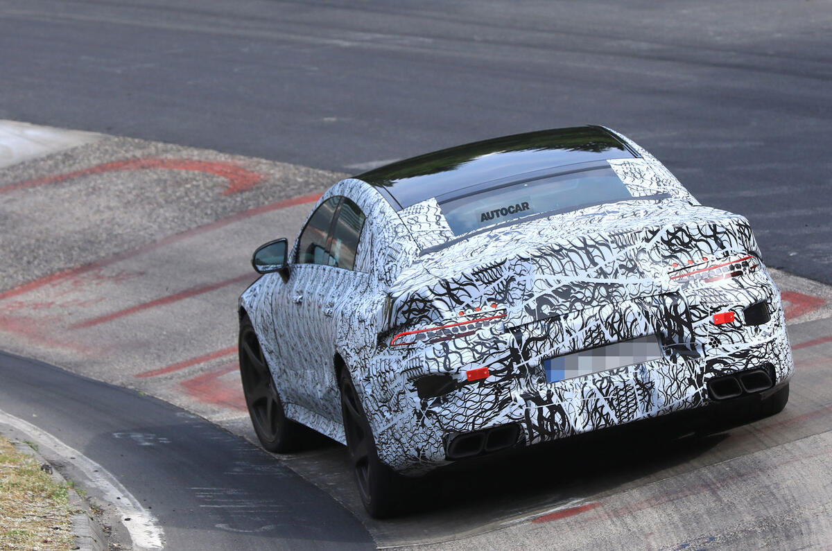 Mercedes-AMG GT four-door - 600bhp Panamera rival tests at Nurburgring