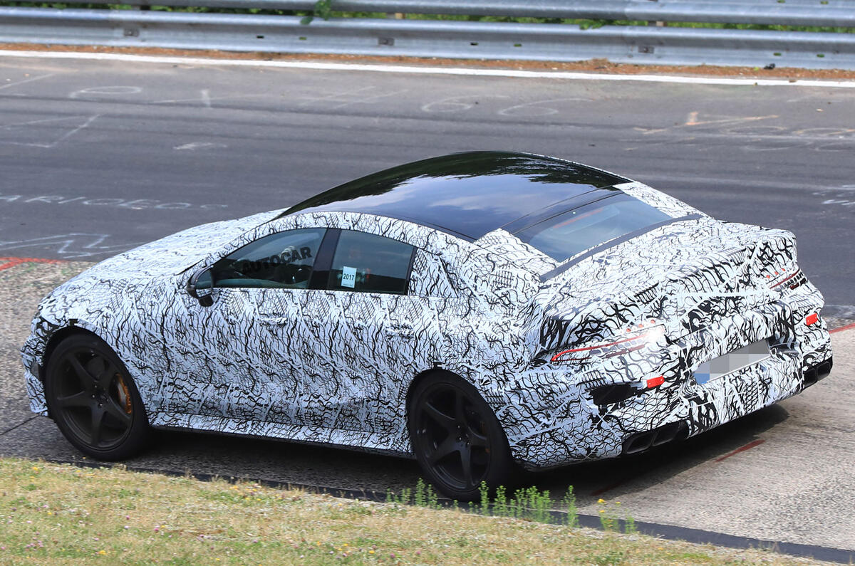 Mercedes-AMG GT four-door - 600bhp Panamera rival tests at Nurburgring