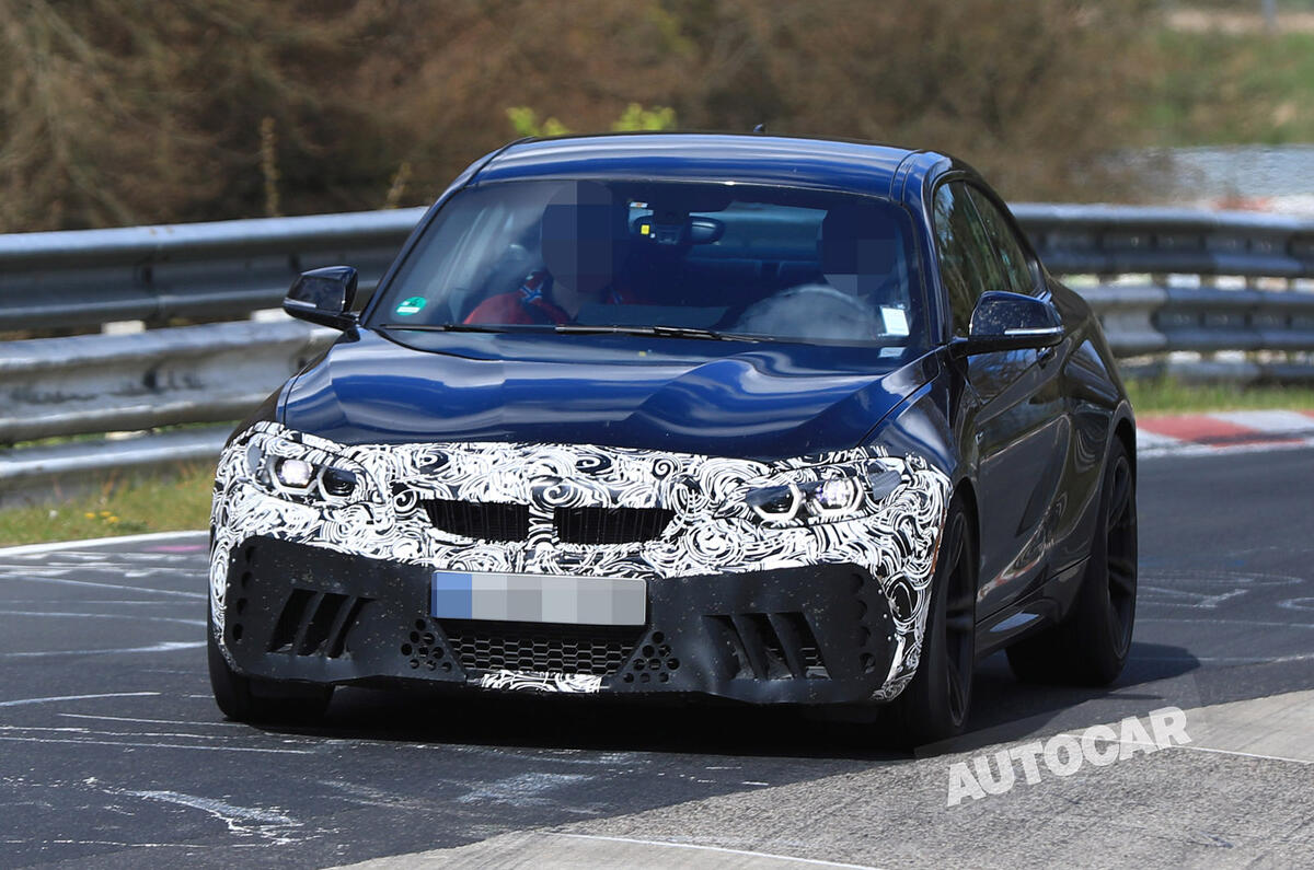 Facelifted BMW M2 testing