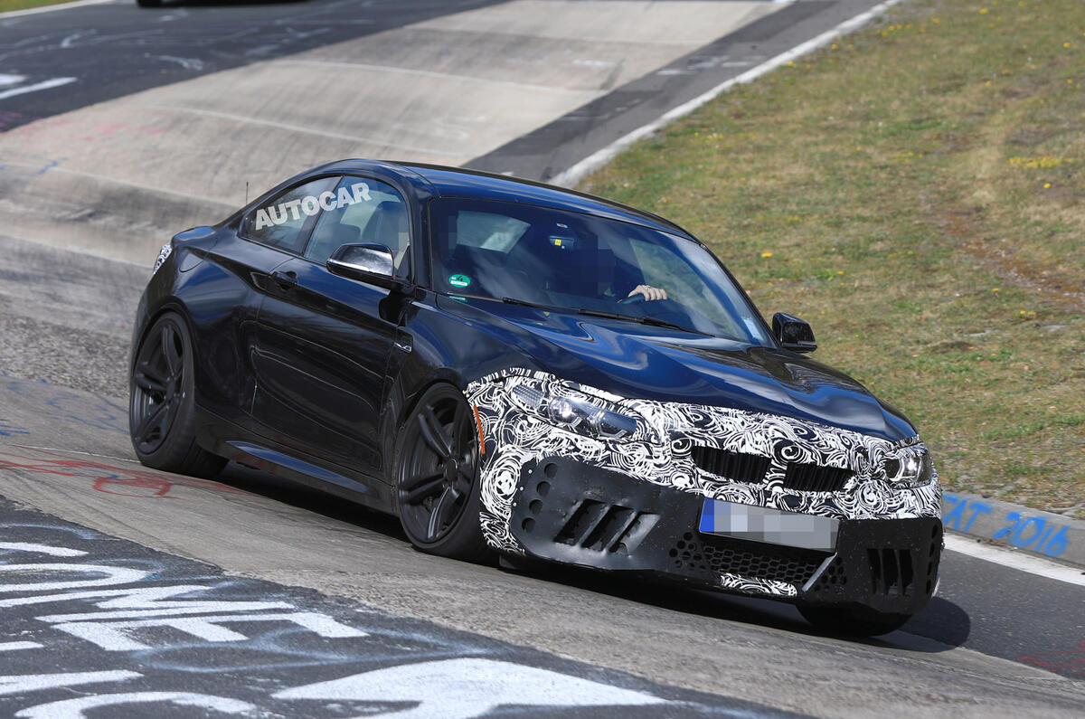 Facelifted BMW M2 testing
