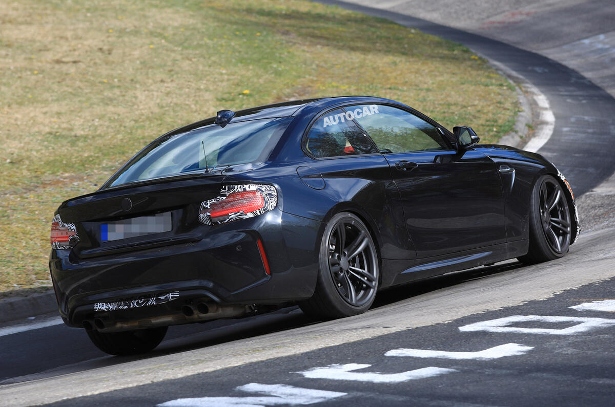 Facelifted BMW M2 testing