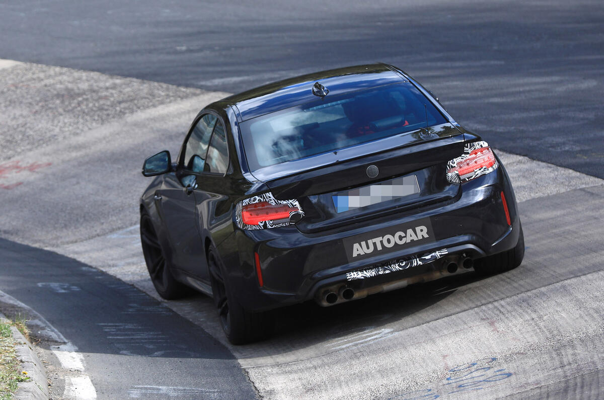 Facelifted BMW M2 testing