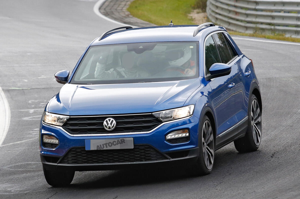 Volkswagen T-Roc R: 306bhp hot SUV caught testing at the Nürburgring