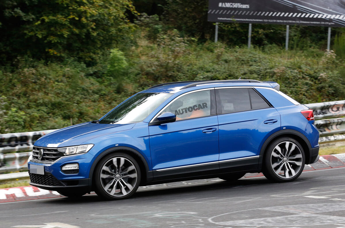 Volkswagen T-Roc R: 306bhp hot SUV caught testing at the Nürburgring