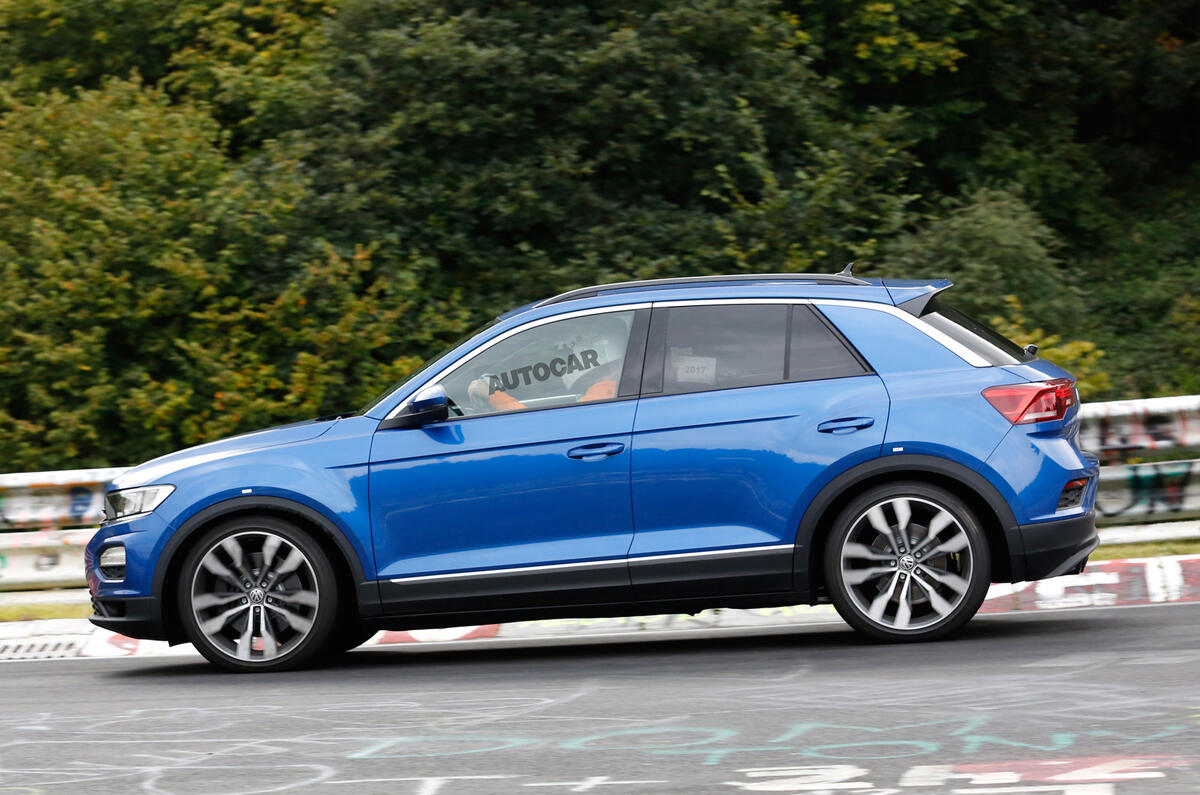 Volkswagen T-Roc R: 306bhp hot SUV caught testing at the Nürburgring