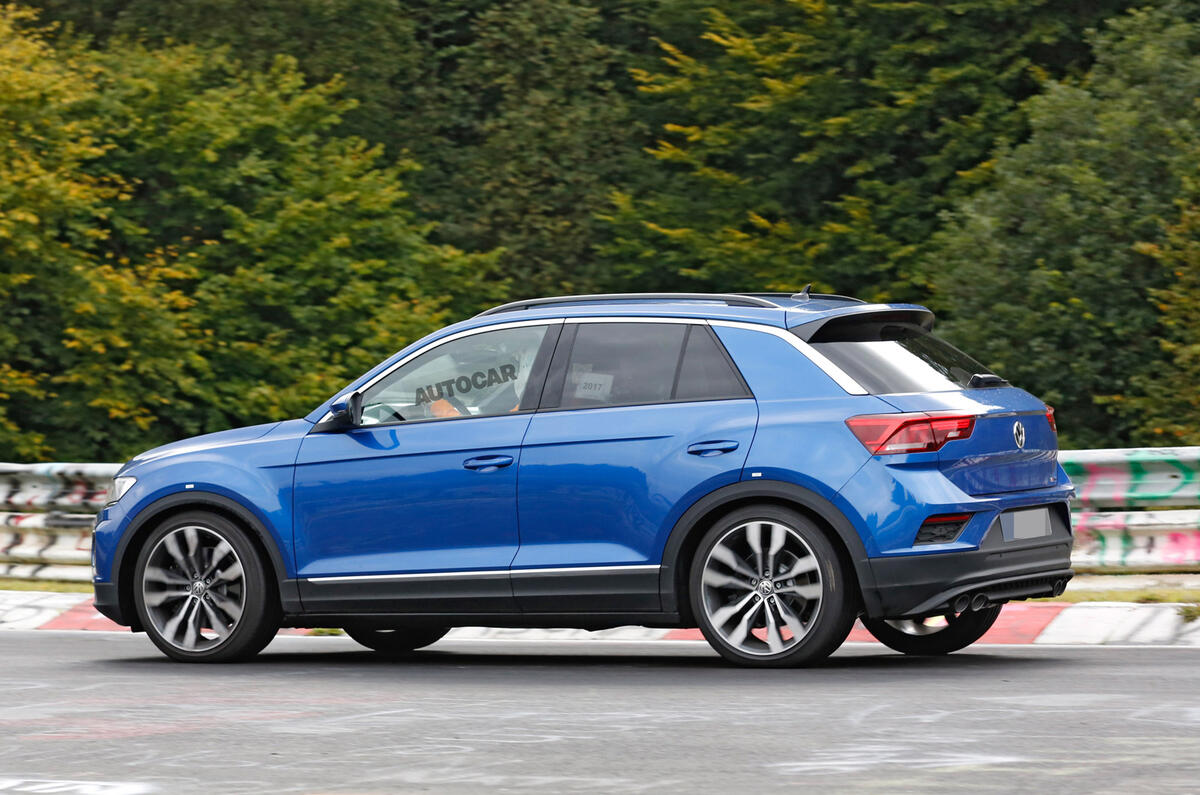Volkswagen T-Roc R: 306bhp hot SUV caught testing at the Nürburgring