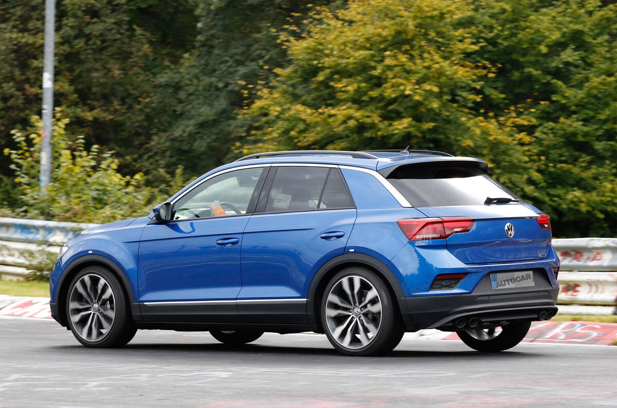 Volkswagen T-Roc R: 306bhp hot SUV caught testing at the Nürburgring