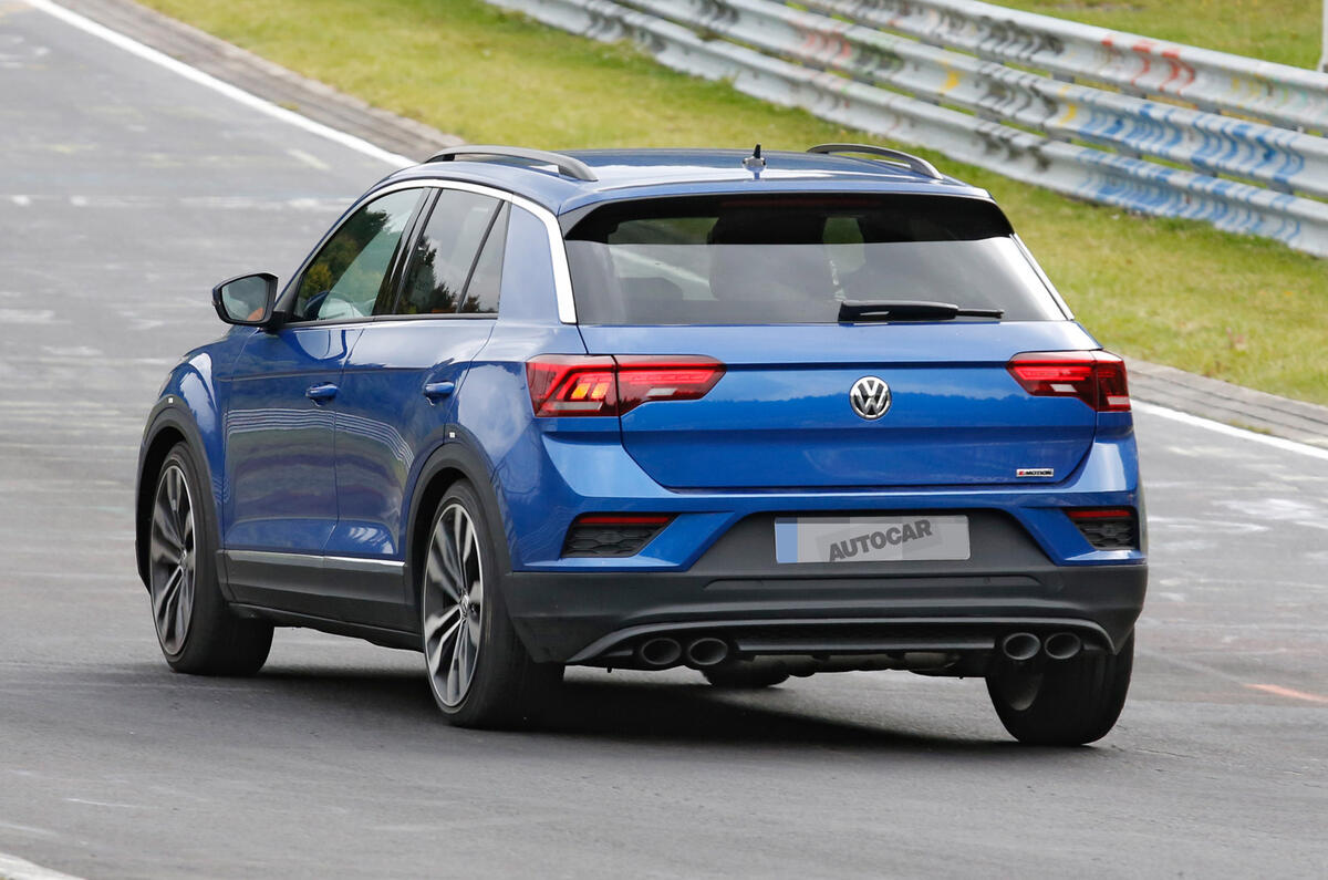 Volkswagen T-Roc R: 306bhp hot SUV caught testing at the Nürburgring
