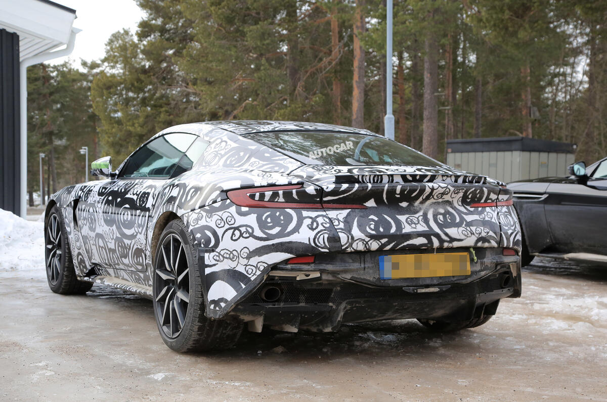 2018 Aston Martin Vantage spotted winter testing with AMG V8