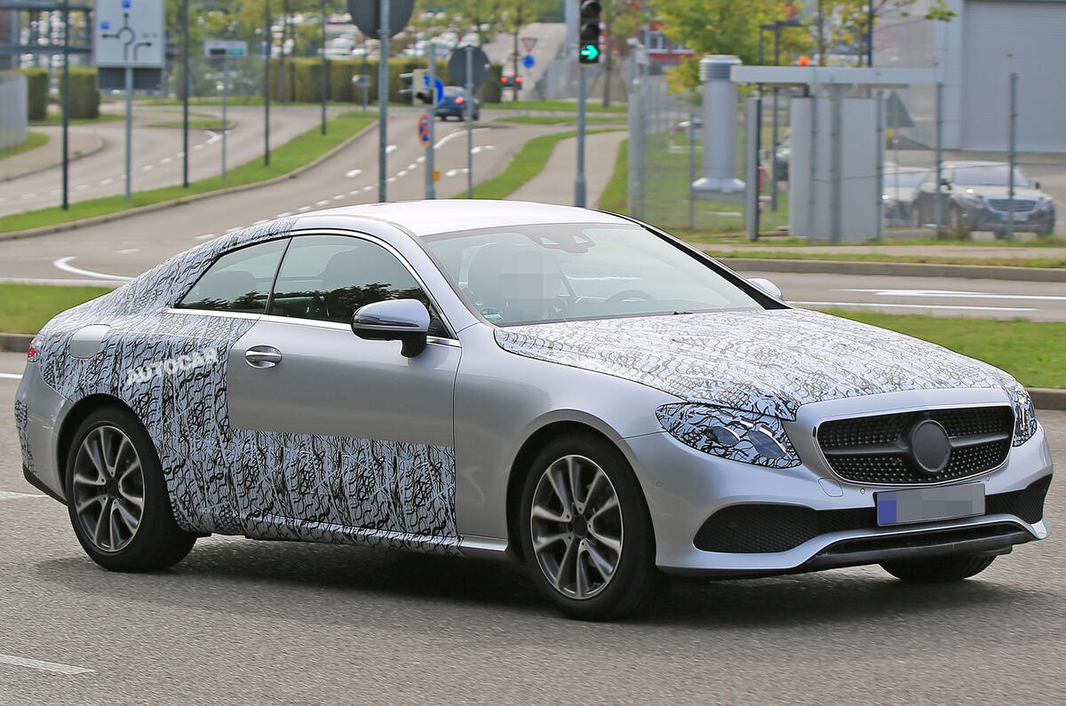 New Mercedes-Benz E-Class Coupé - latest spy pictures