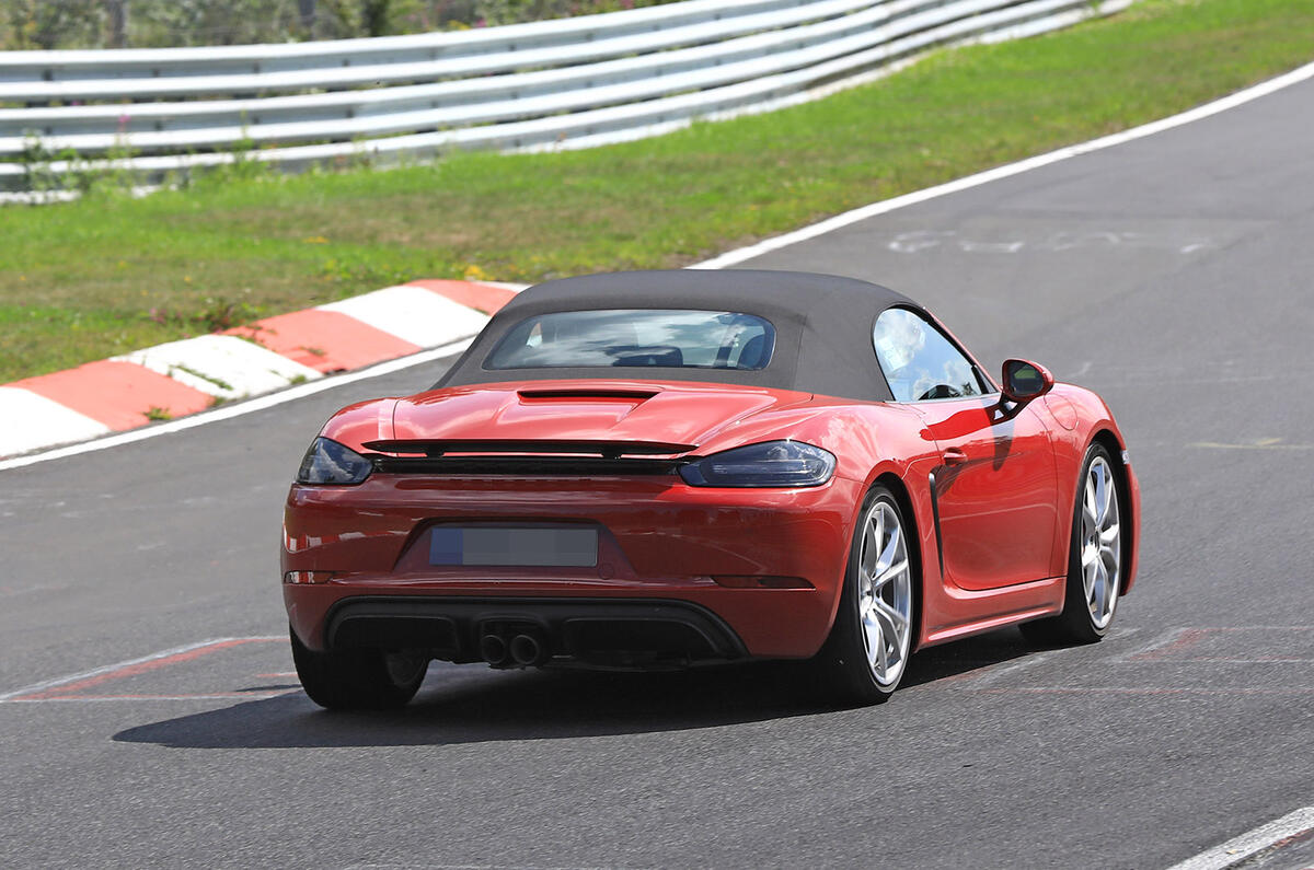Porsche 718 Boxster GTS spied with up to 375bhp