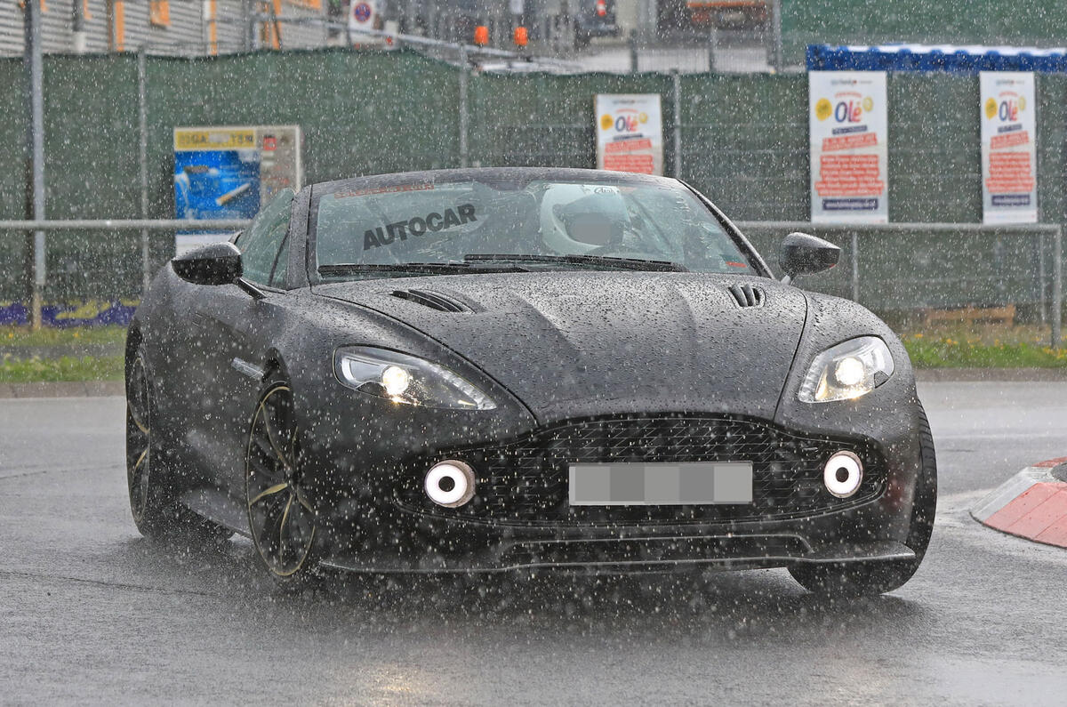 £1.3m Aston Martin Vanquish Zagato Volante spotted testing