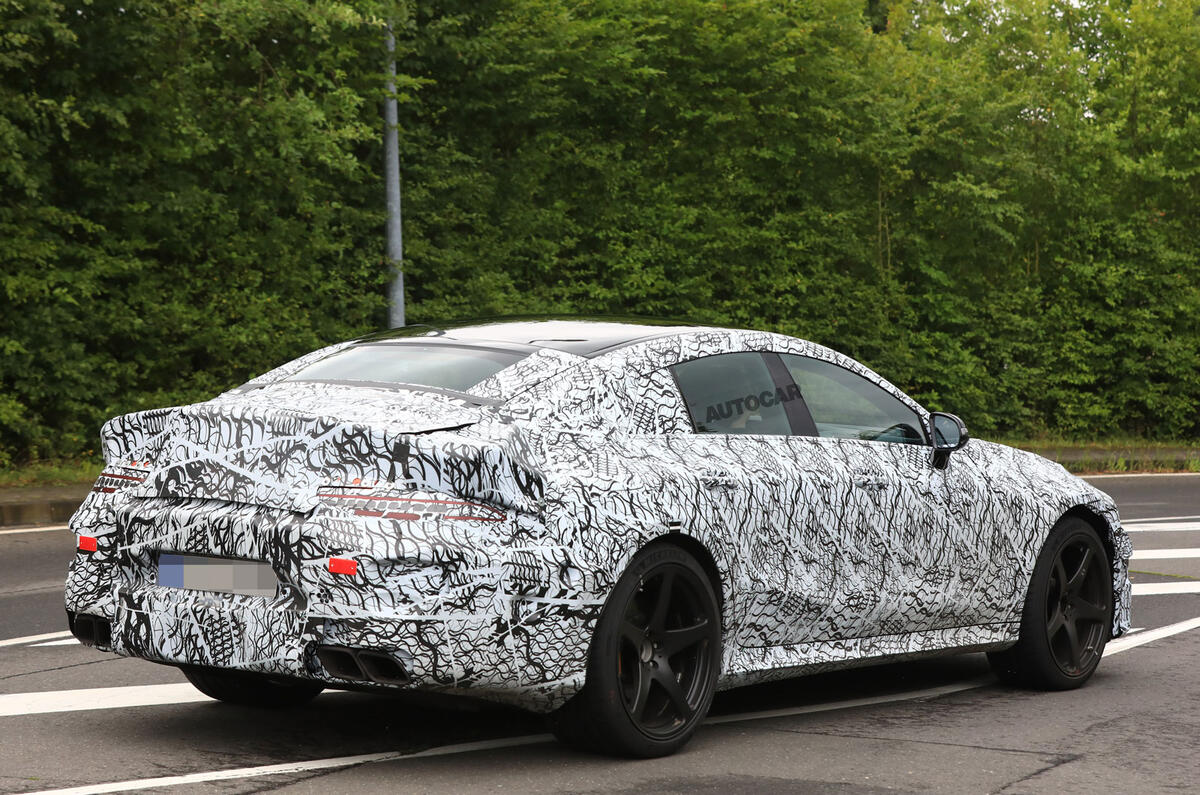Mercedes-AMG GT four-door - 800bhp hybrid system under development