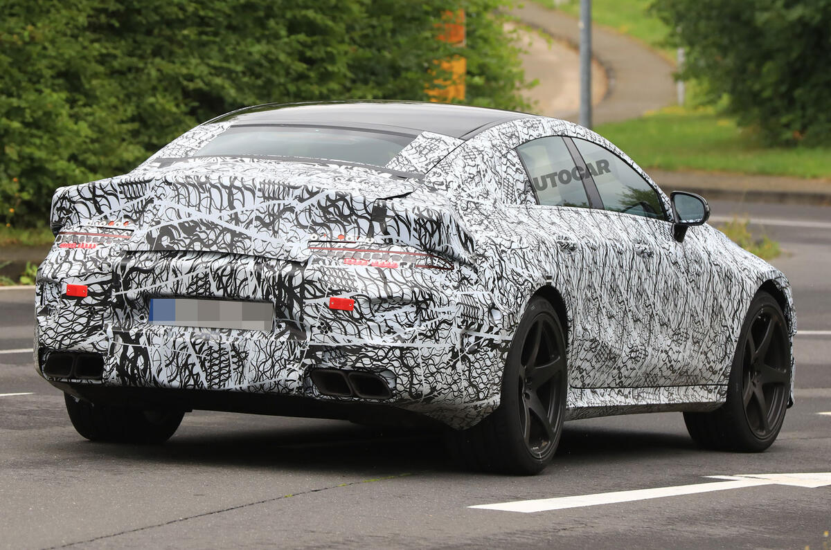 Mercedes-AMG GT four-door - 800bhp hybrid system under development