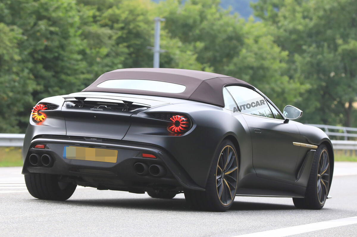 Aston Martin Vanquish Zagato Volante and Speedster spotted testing