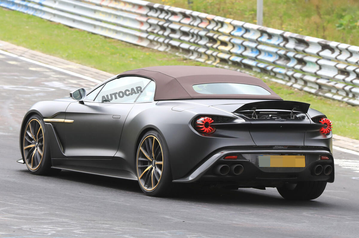 Aston Martin Vanquish Zagato Volante and Speedster spotted testing