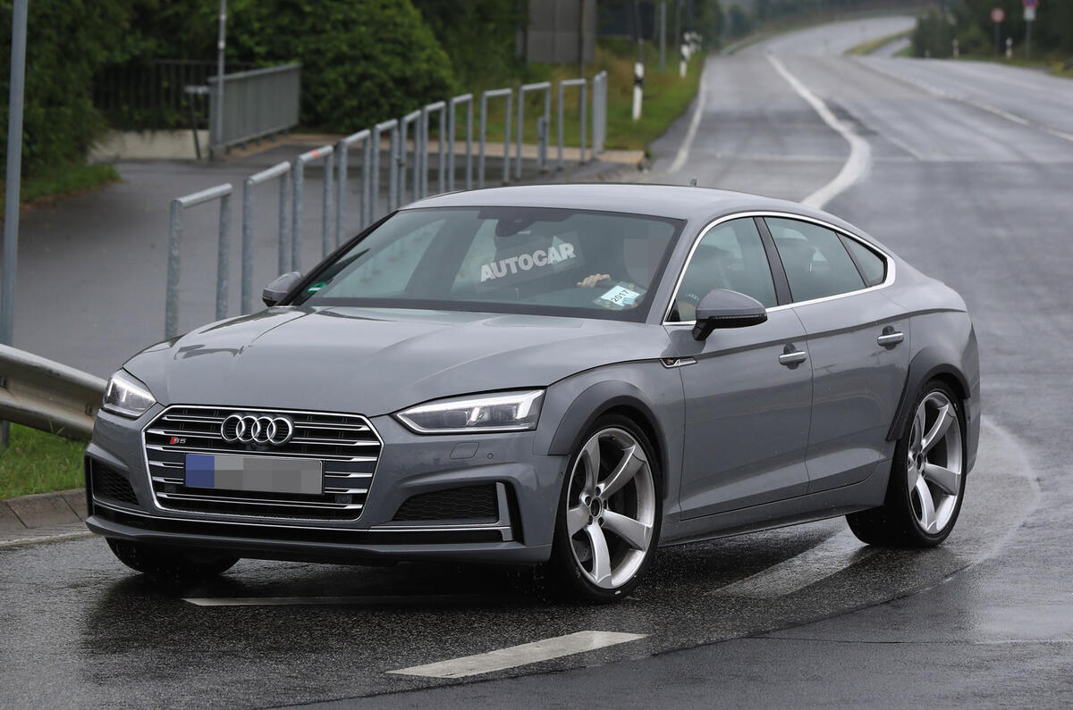 Audi RS5 Sportback testing with 444bhp V6