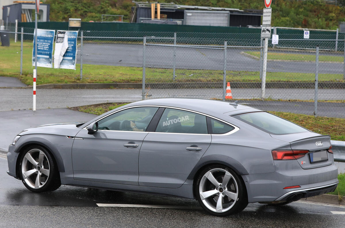 Audi RS5 Sportback testing with 444bhp V6