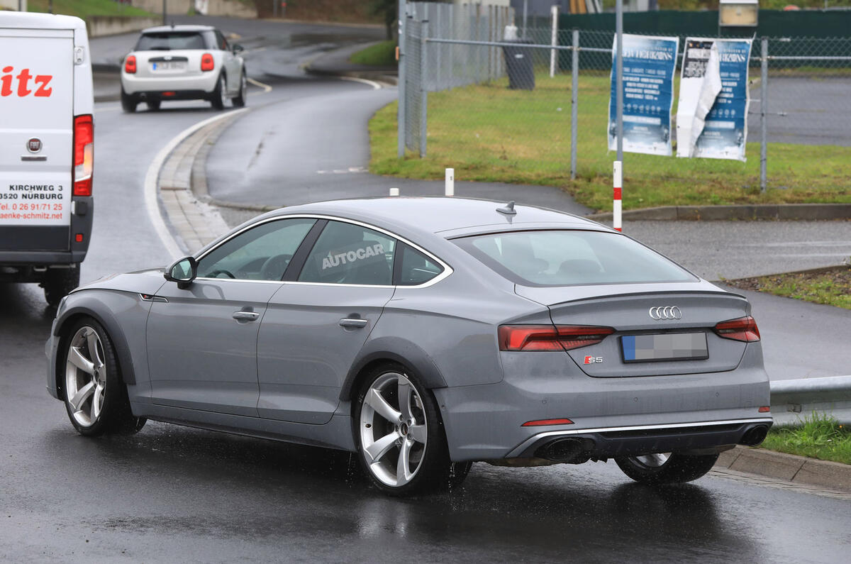 Audi RS5 Sportback testing with 444bhp V6
