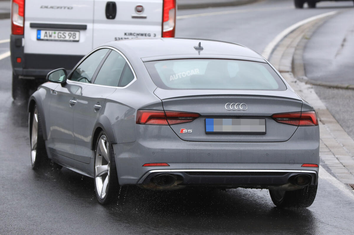 Audi RS5 Sportback testing with 444bhp V6