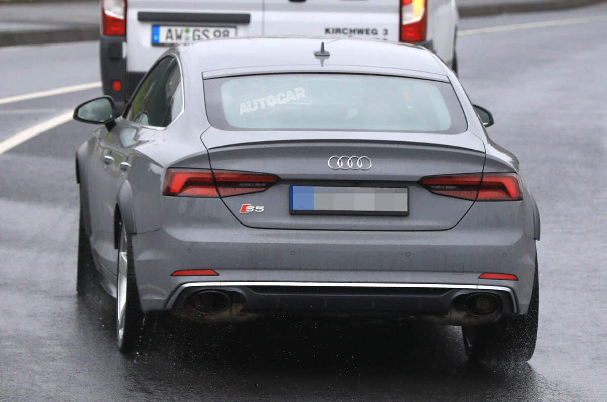 Audi RS5 Sportback testing with 444bhp V6