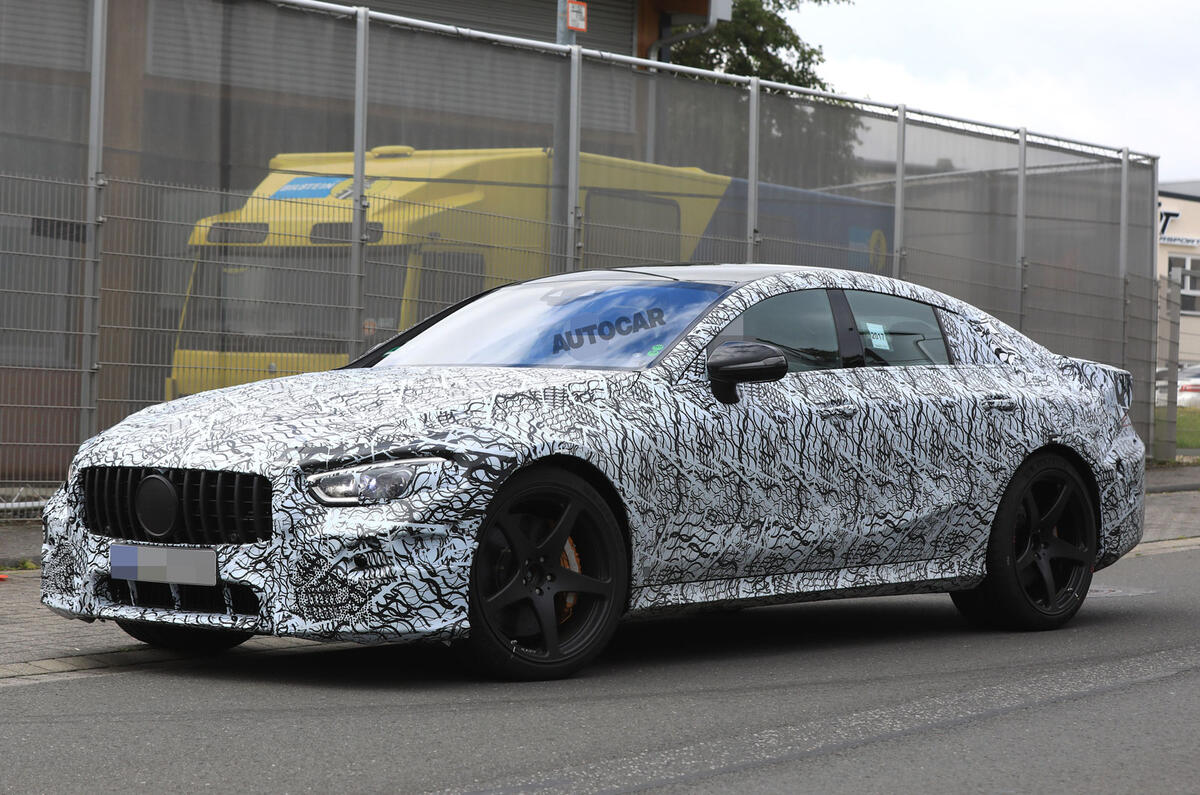 Mercedes-AMG GT four-door - 800bhp hybrid system under development