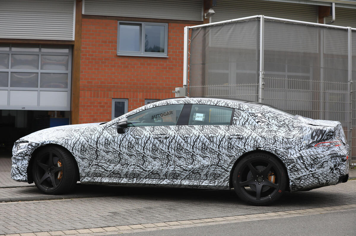 Mercedes-AMG GT four-door - 800bhp hybrid system under development