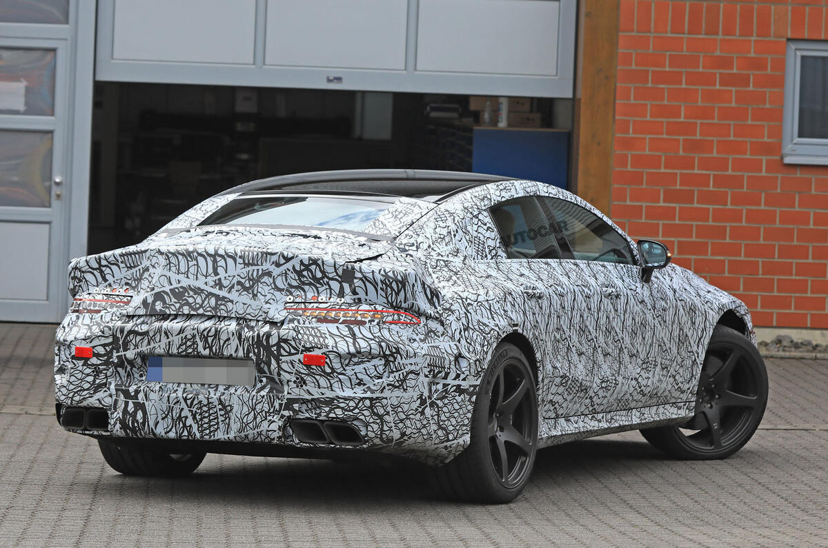Mercedes-AMG GT four-door - 800bhp hybrid system under development