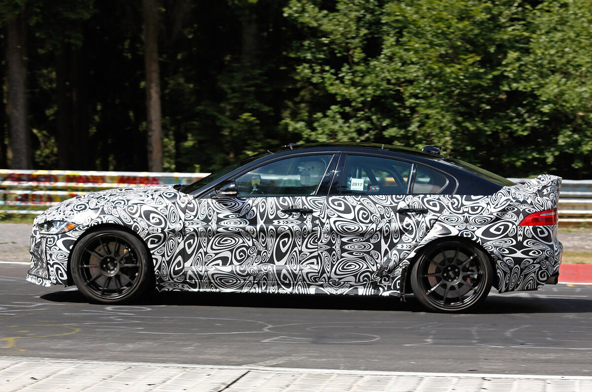New Jaguar XE SV Project 8 takes on the Nürburgring