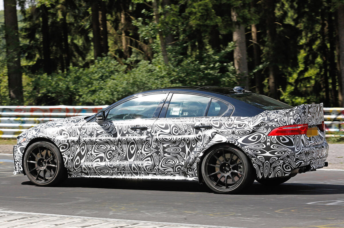 New Jaguar XE SV Project 8 takes on the Nürburgring