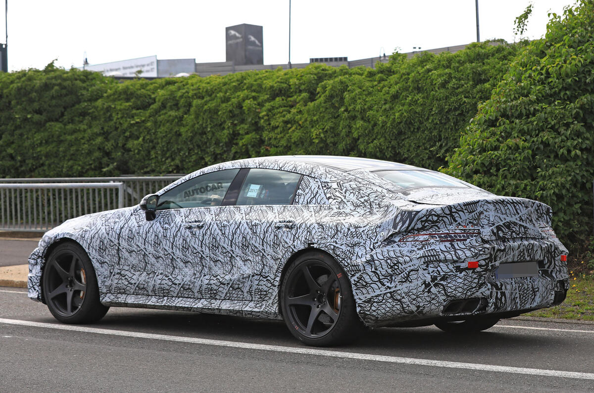Mercedes-AMG GT four-door - 800bhp hybrid system under development