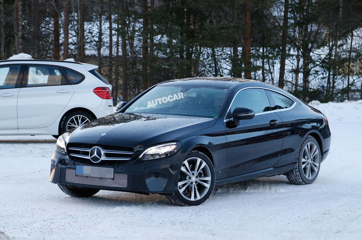 2018 Mercedes-Benz C-Class Coupe facelift spotted for first time