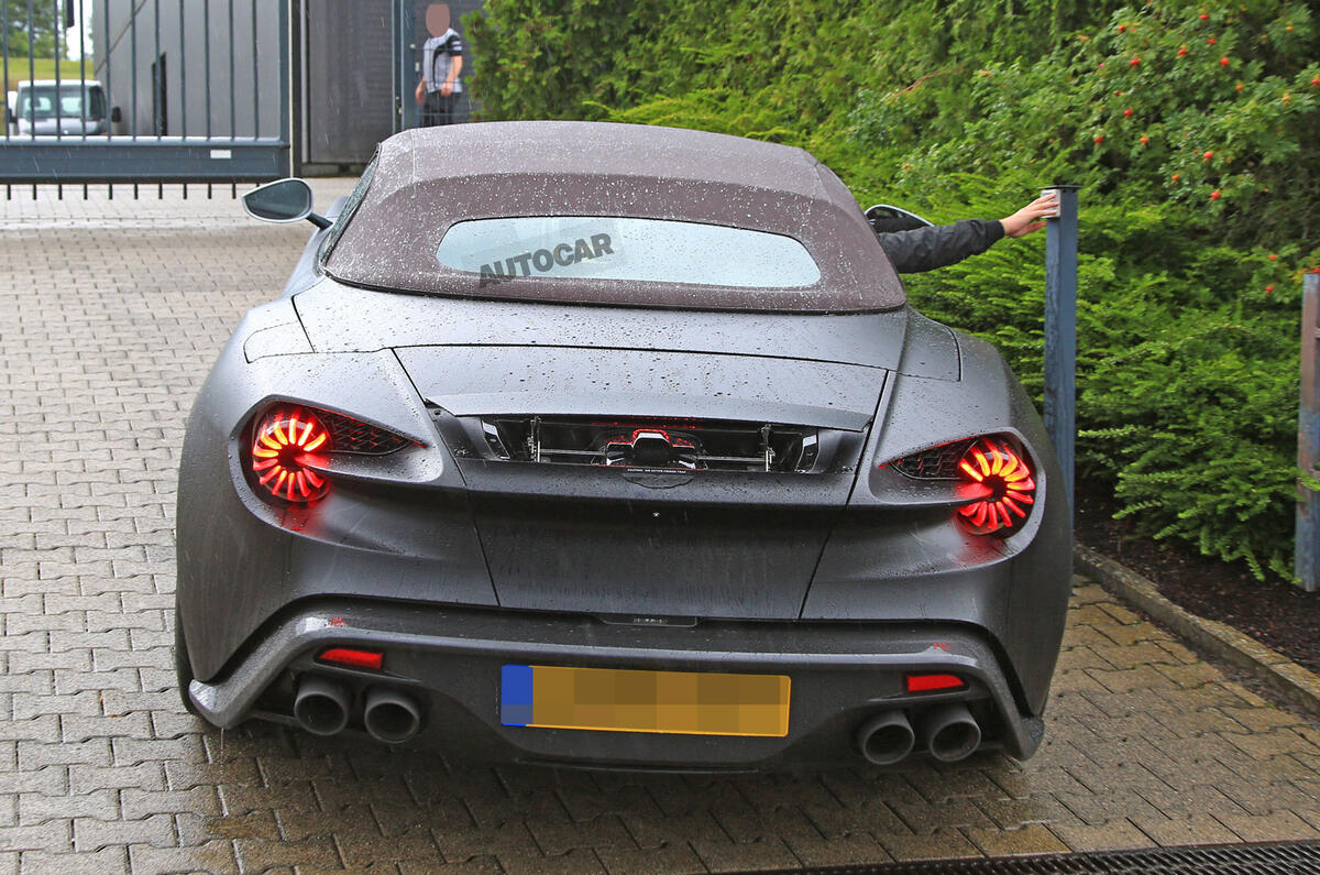 £1.3m Aston Martin Vanquish Zagato Volante spotted testing
