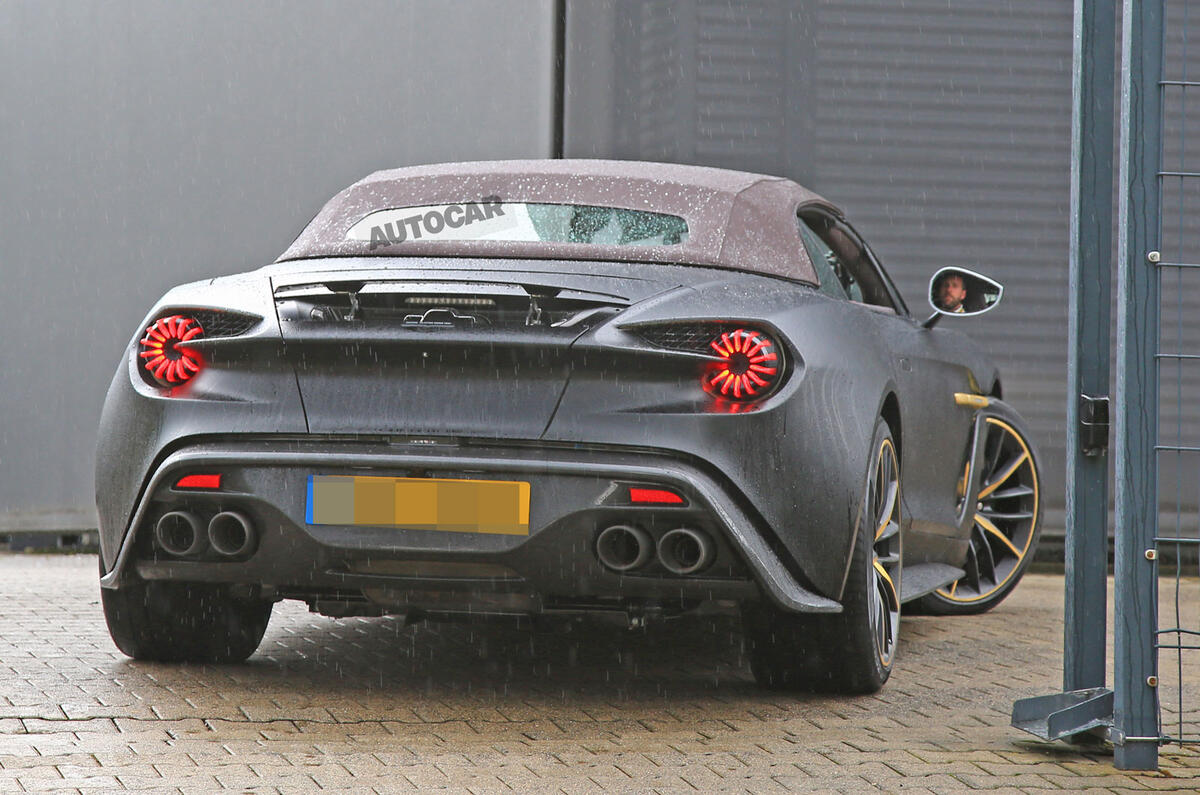 £1.3m Aston Martin Vanquish Zagato Volante spotted testing