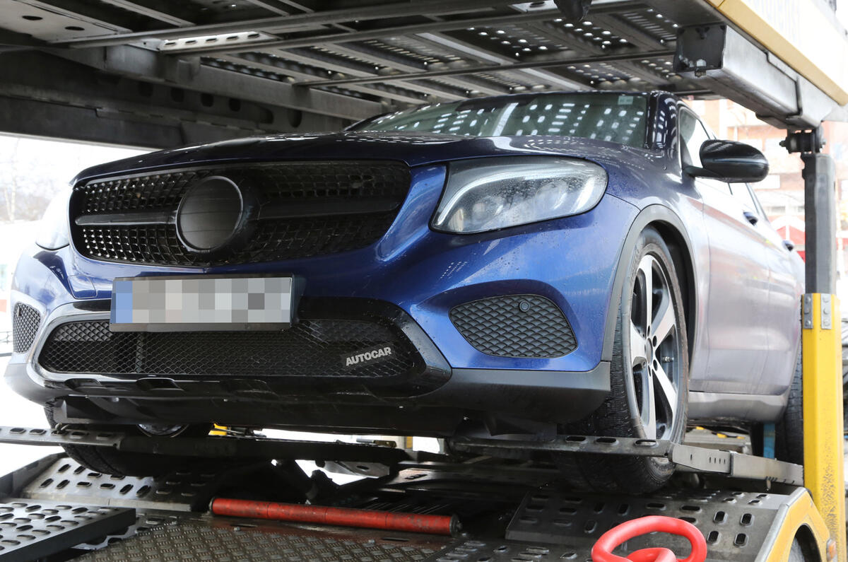 Mercedes-Benz GLC Coupé spy shots