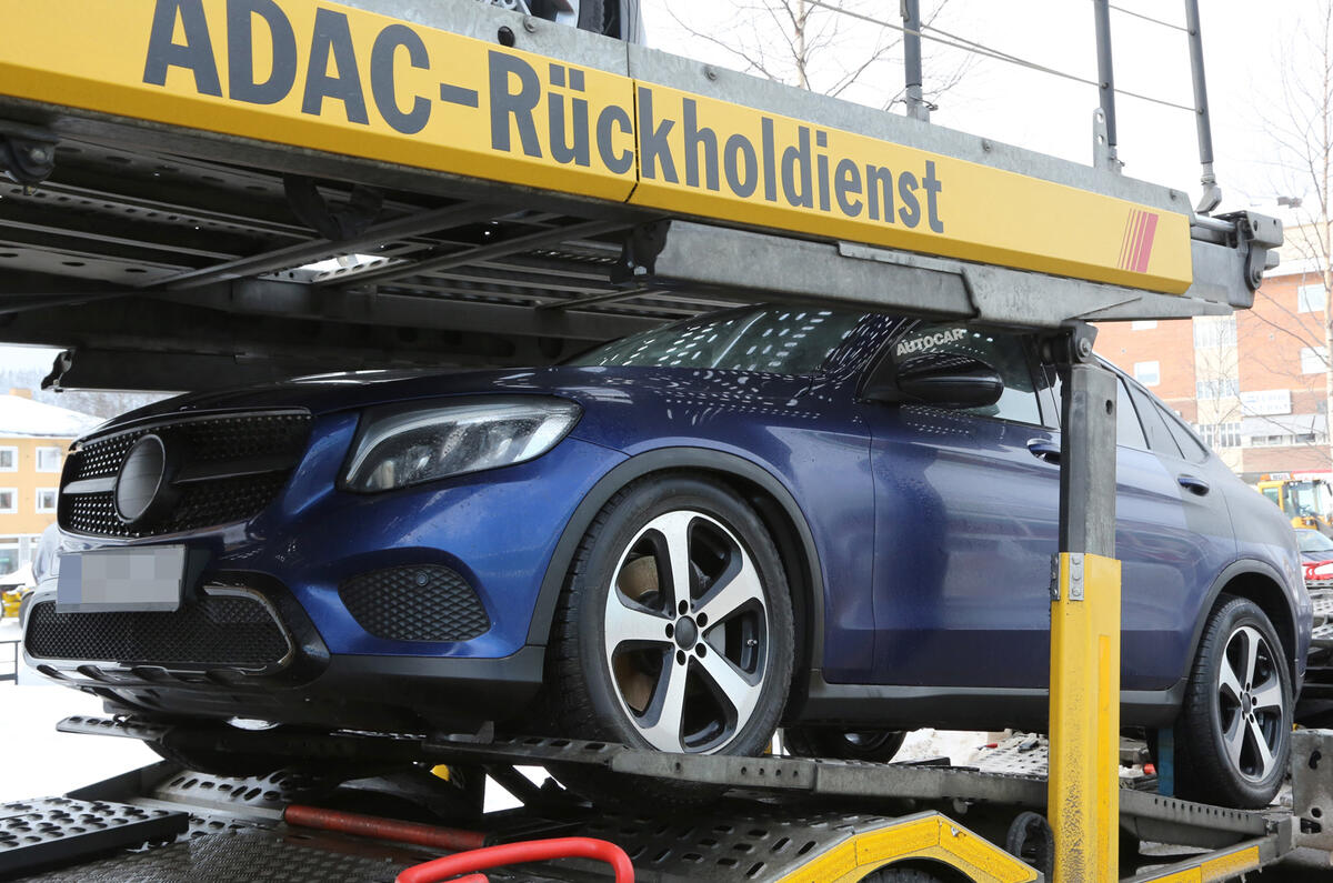 Mercedes-Benz GLC Coupé spy shots