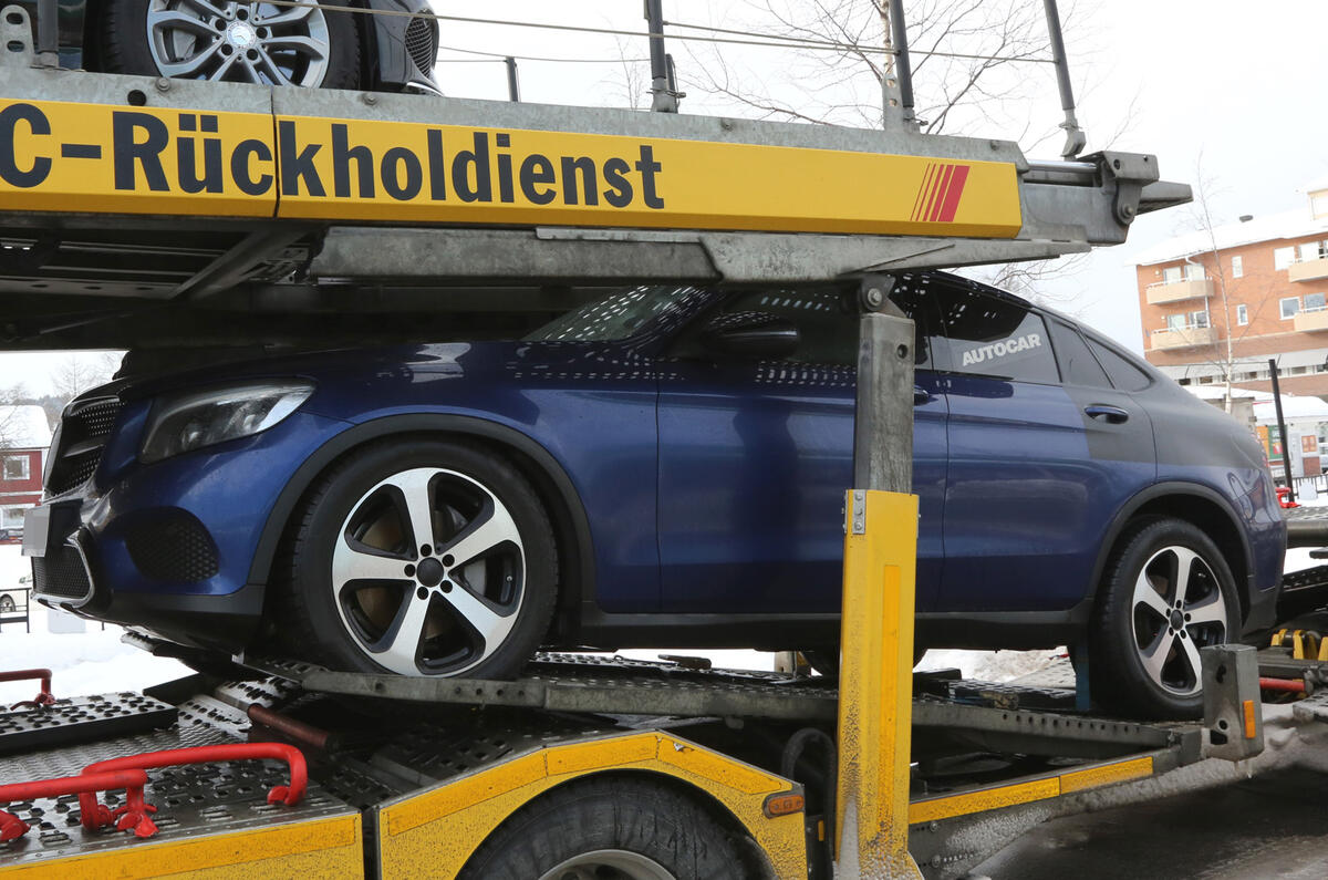 Mercedes-Benz GLC Coupé spy shots