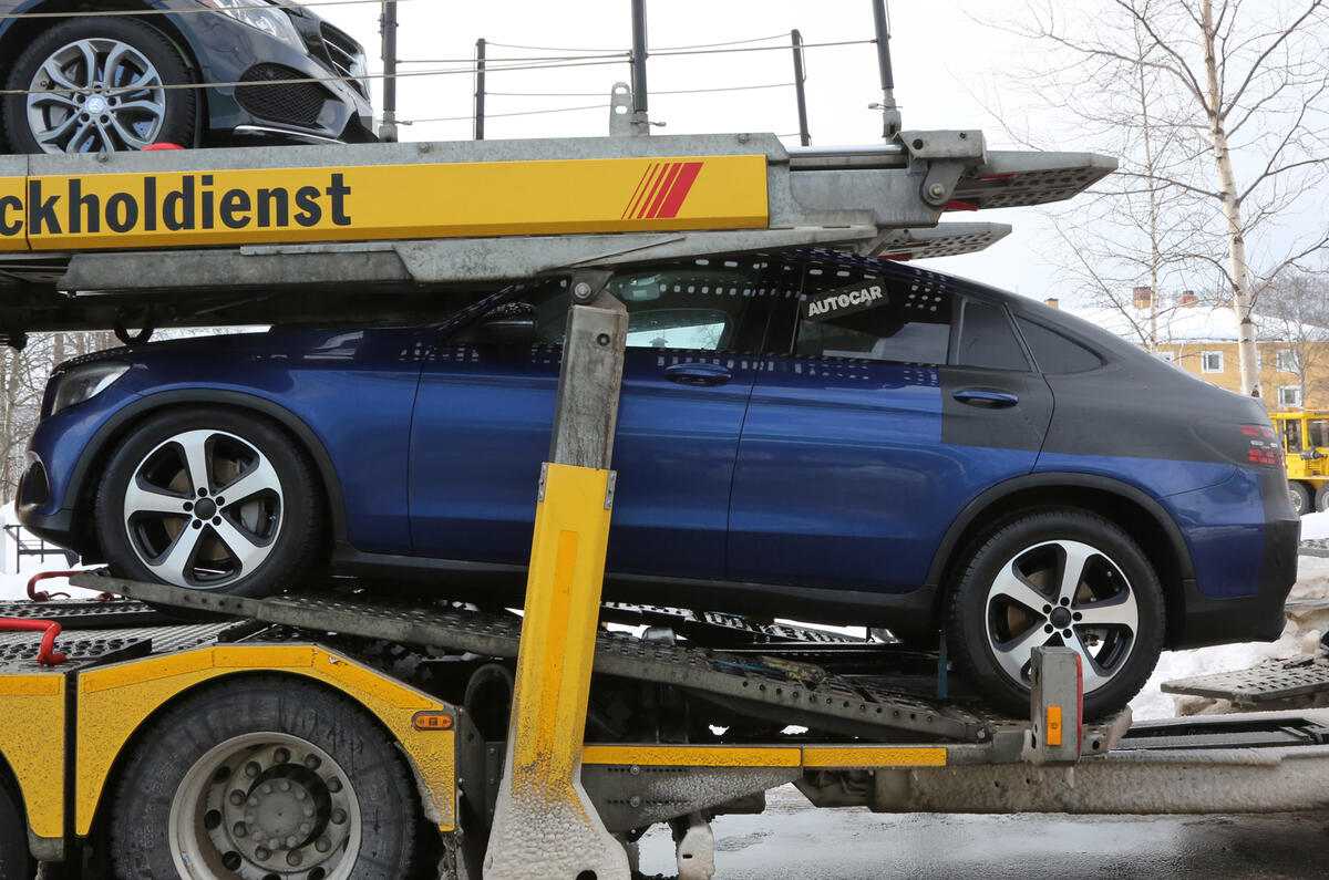 Mercedes-Benz GLC Coupé spy shots